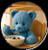 Freddy blue bear plush toy