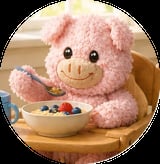 Mr Pig plush toy